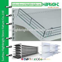 metal shelf riser shelf fence shelf rail for supermarket rack